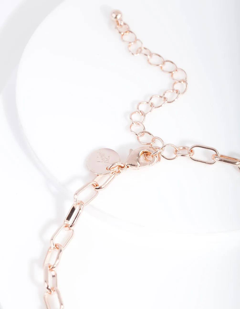 Rose Gold 5mm Rectangle Chain Anklet