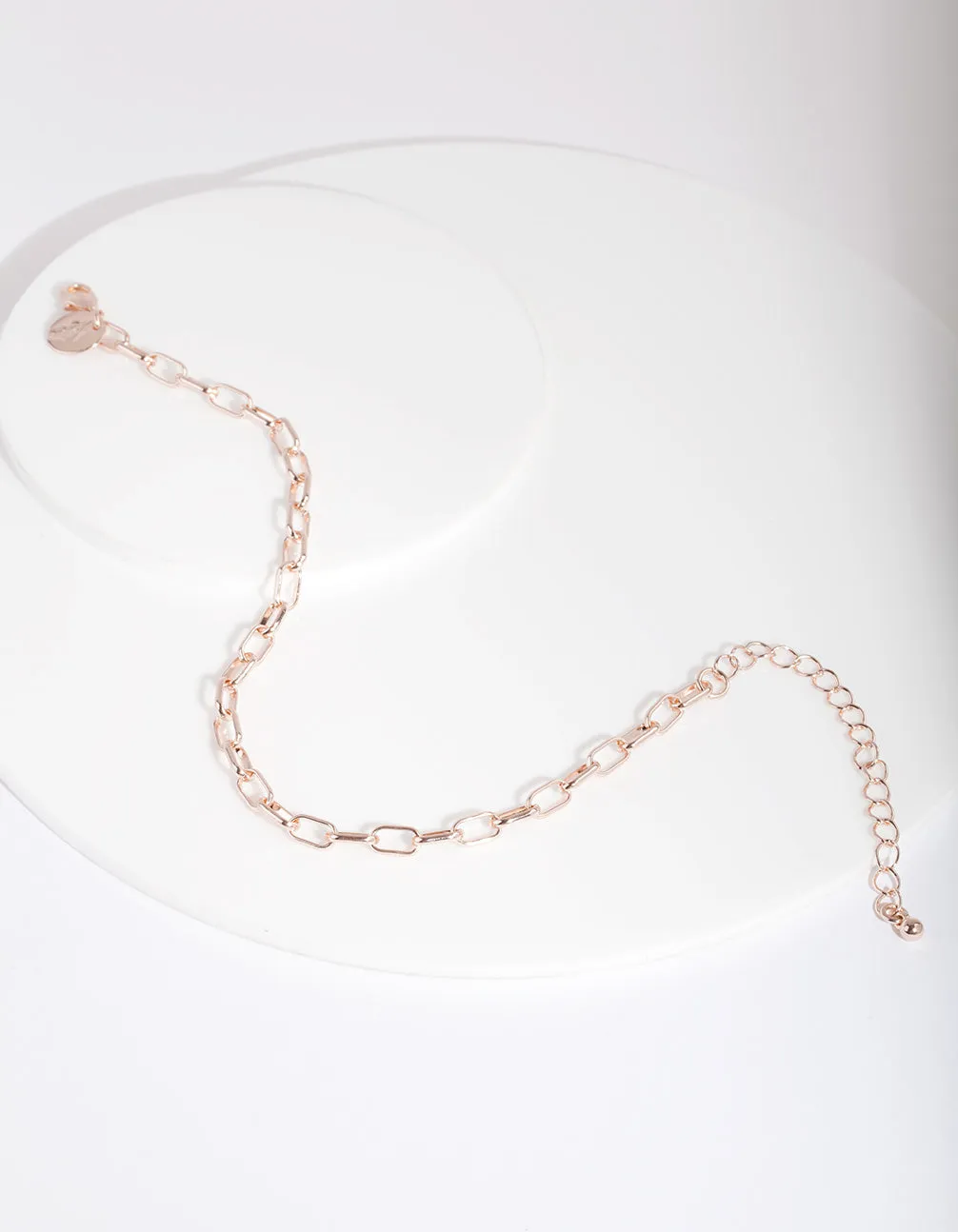 Rose Gold 5mm Rectangle Chain Anklet