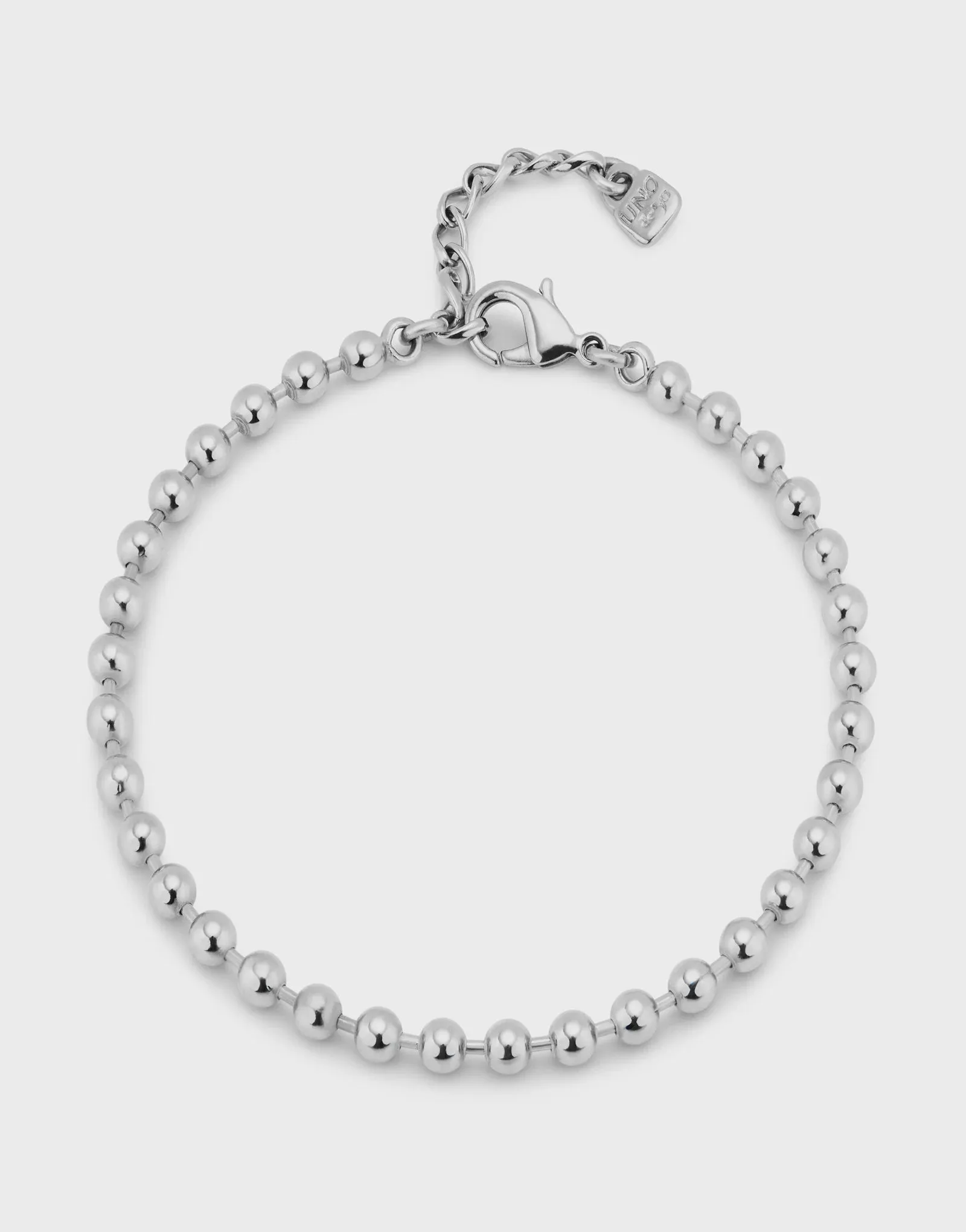 Silver Beaded Anklet