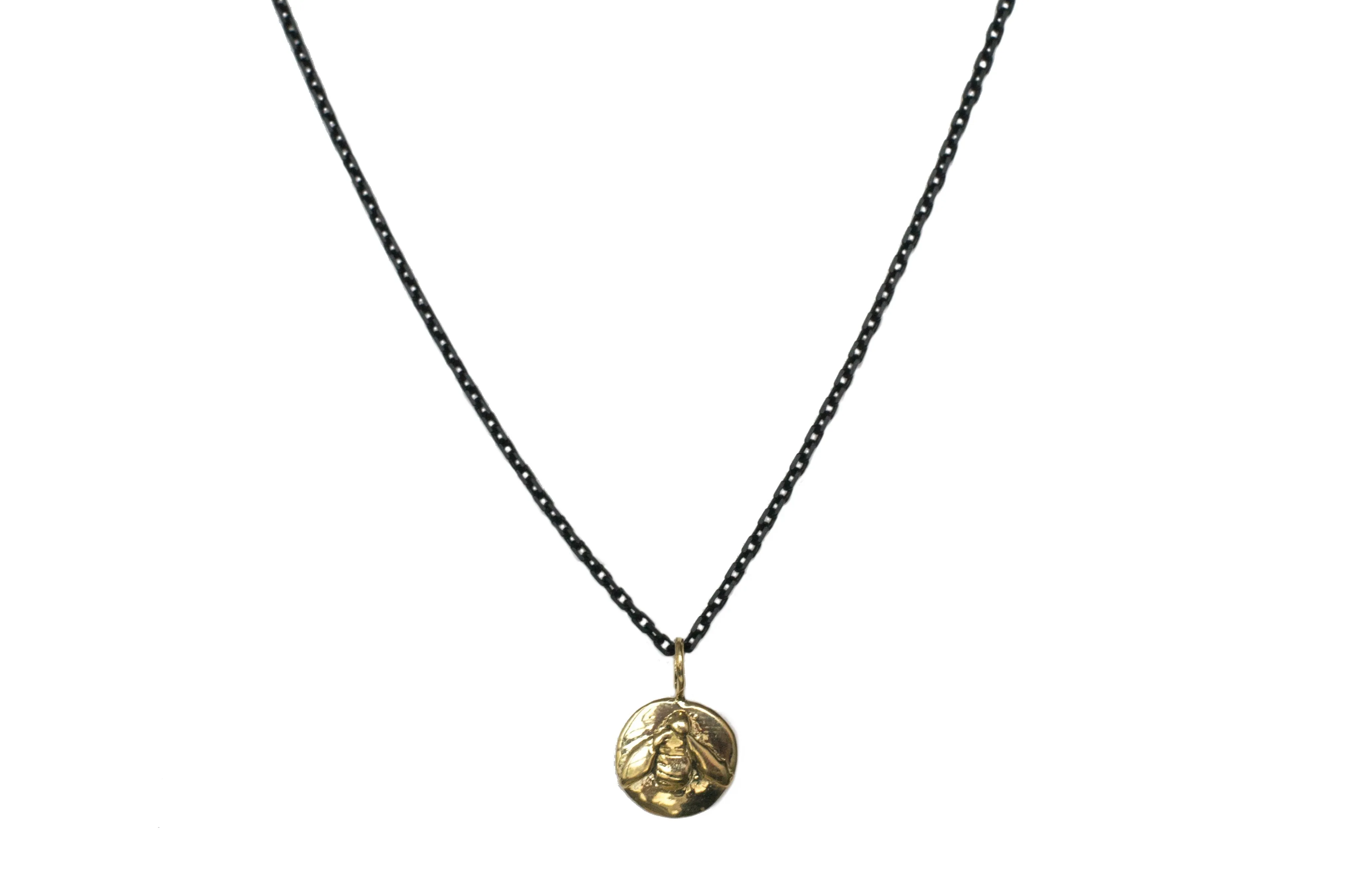 Single Charm Disc Necklace