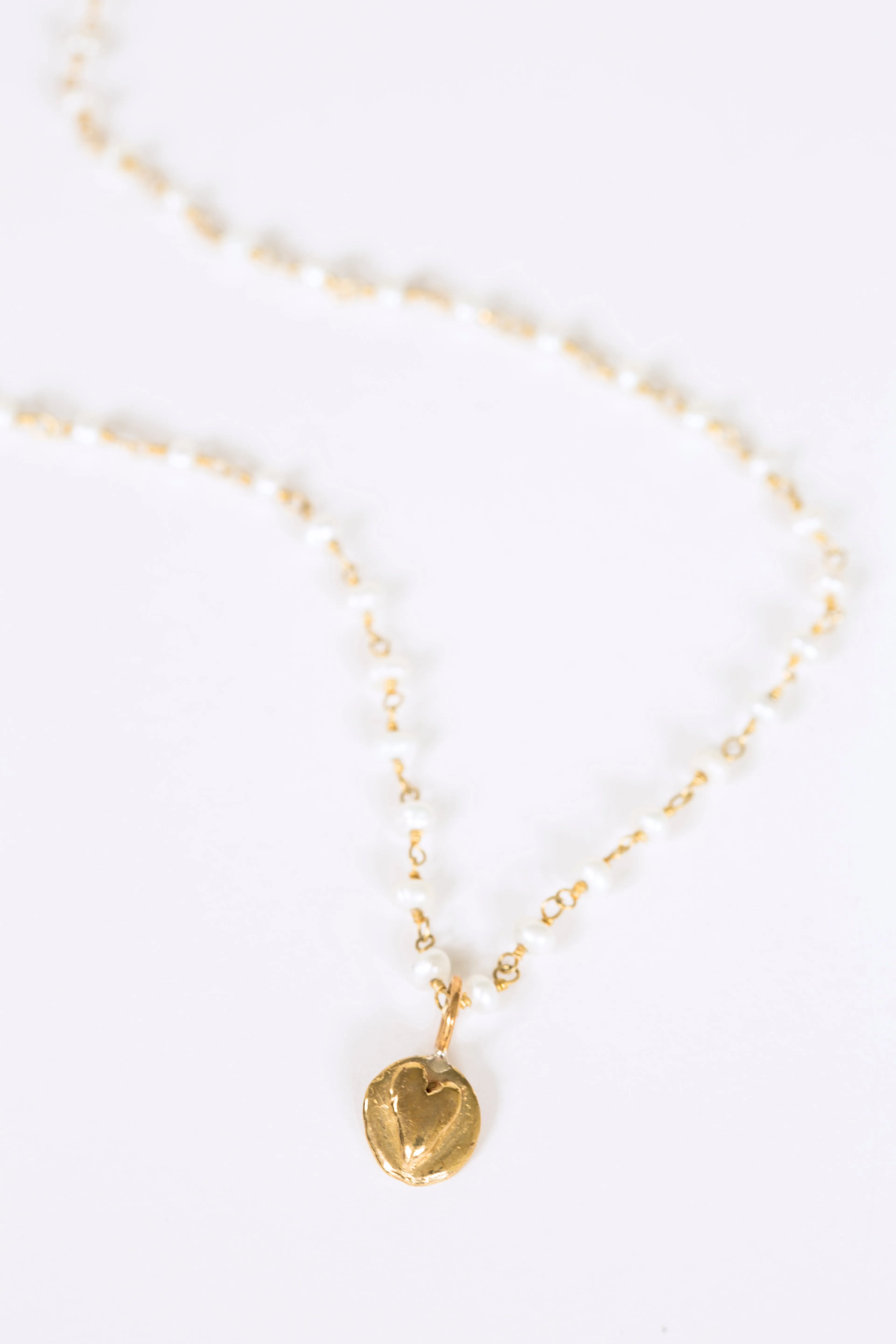 Single Charm Disc Necklace