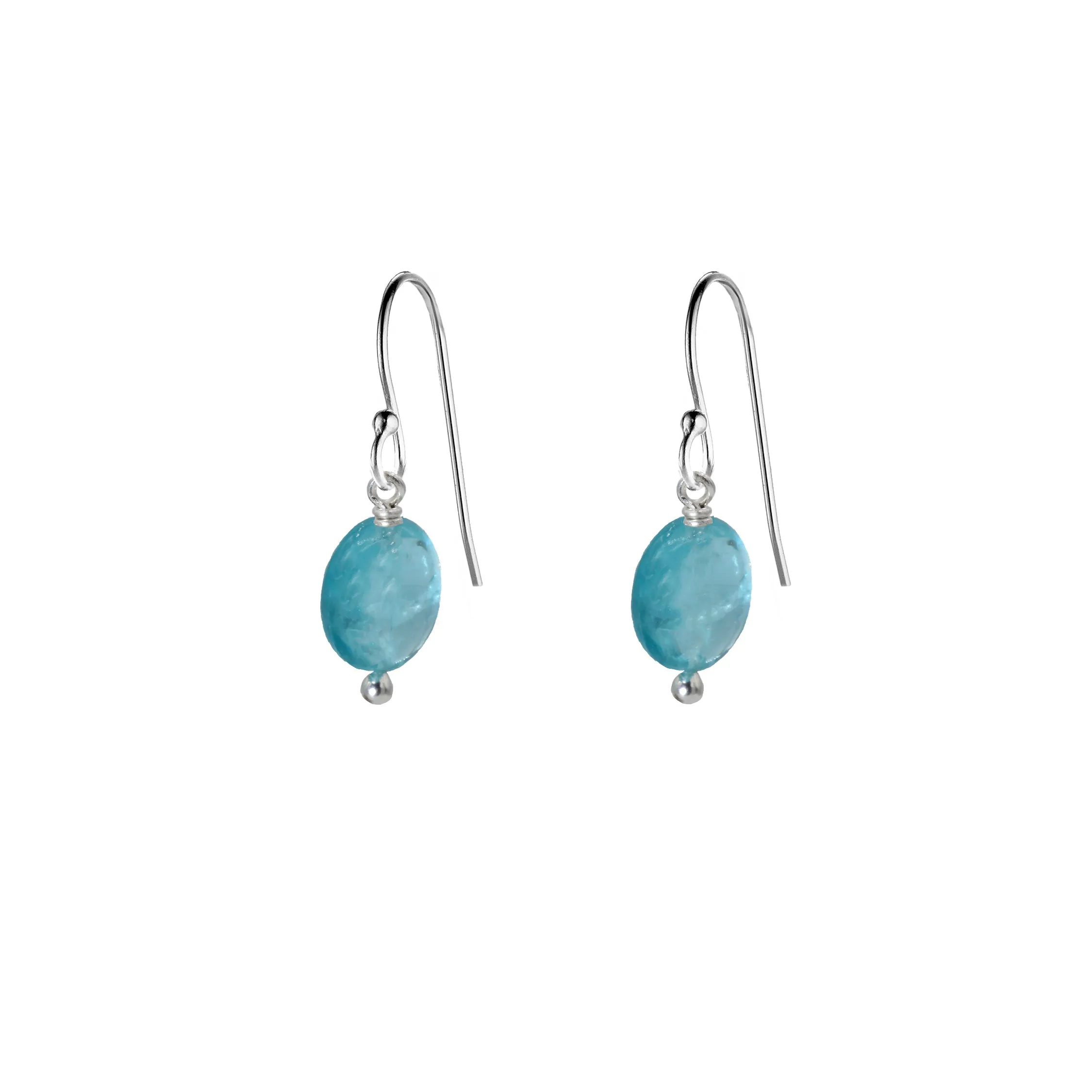 Single Drop Gemstone Earrings (Oval Shape)