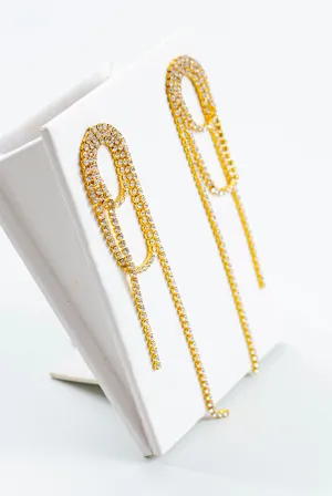 Spiral Drop Earrings | Gold