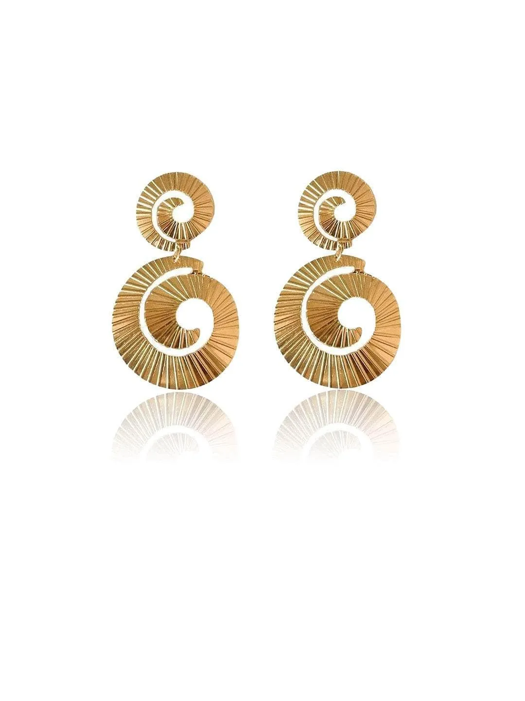 Spiral Striped Earrings