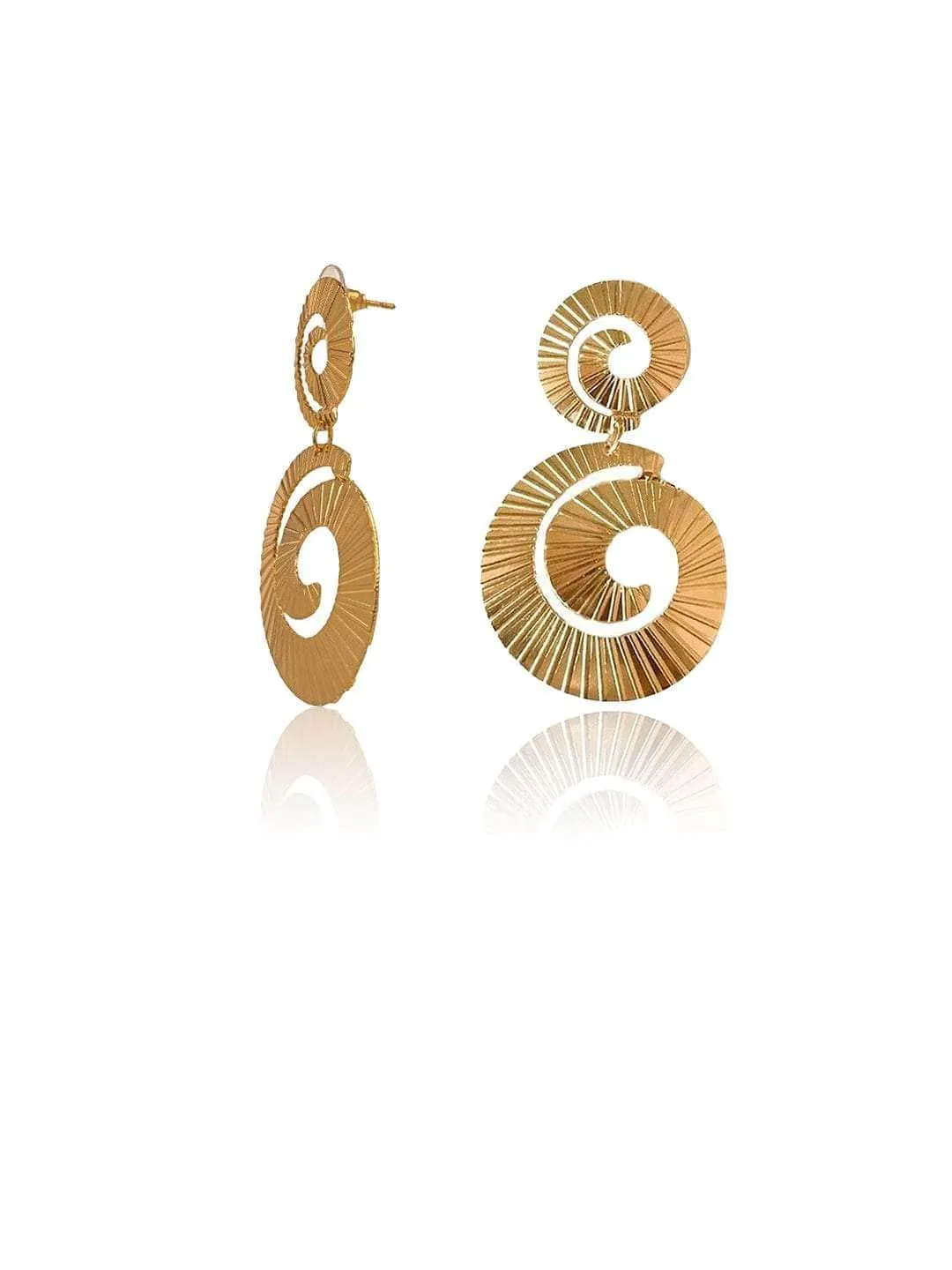 Spiral Striped Earrings