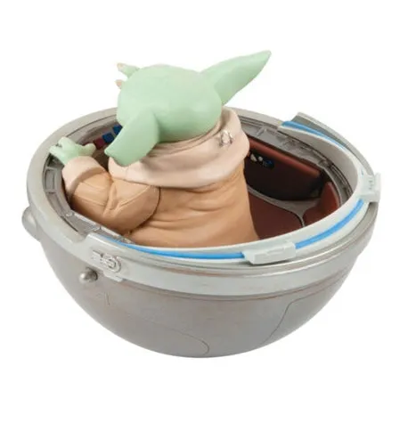 Star Wars: The Mandalorian™ Grogu™ in Hovering Pram Ornament With Light, Sound and Motion