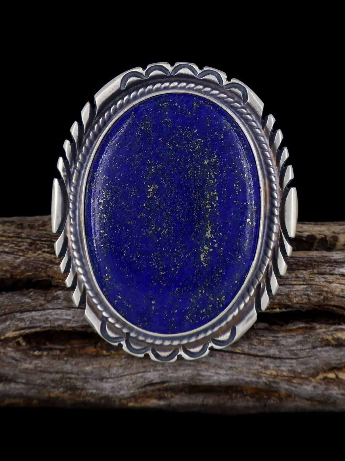 Sterling Silver Lapis Ring, Size 7 1/2