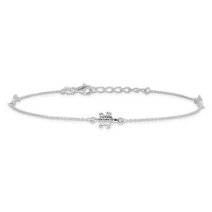 Sterling Silver Turtle Anklet