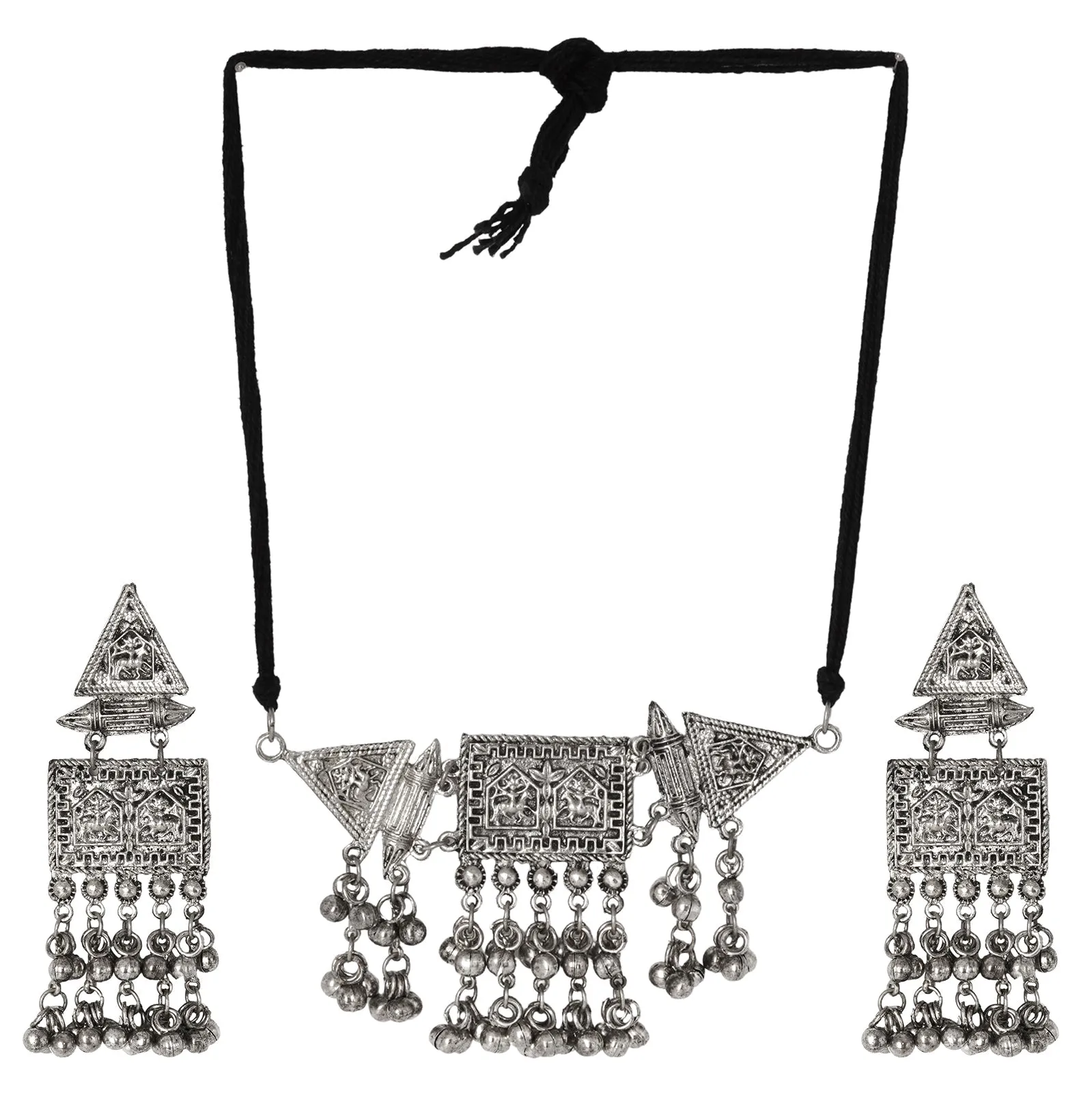 Teejh Anasha Silver Oxidised Jewelry Gift Set