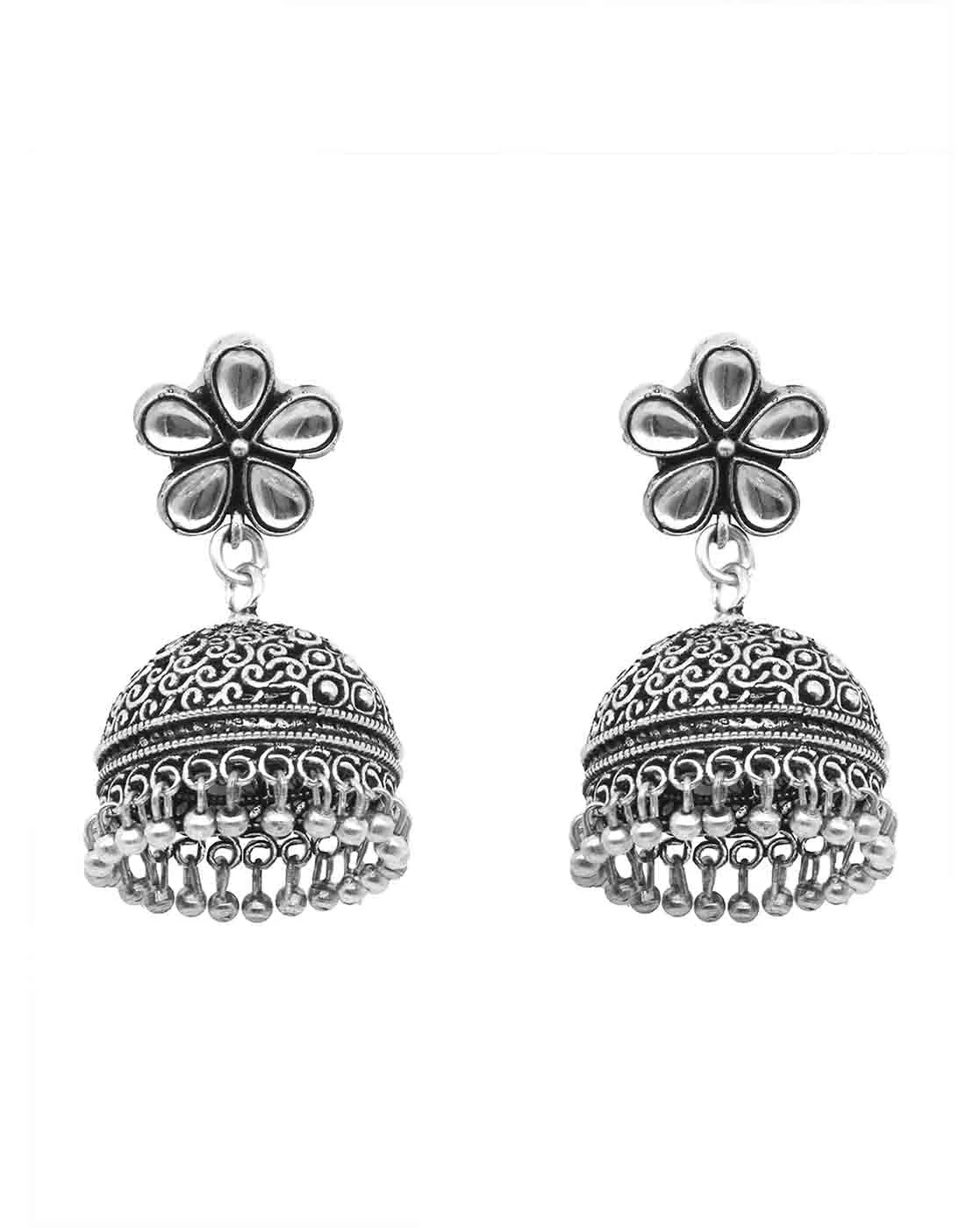 Teejh Gangika Silver Oxidised Jewelry Gift Set