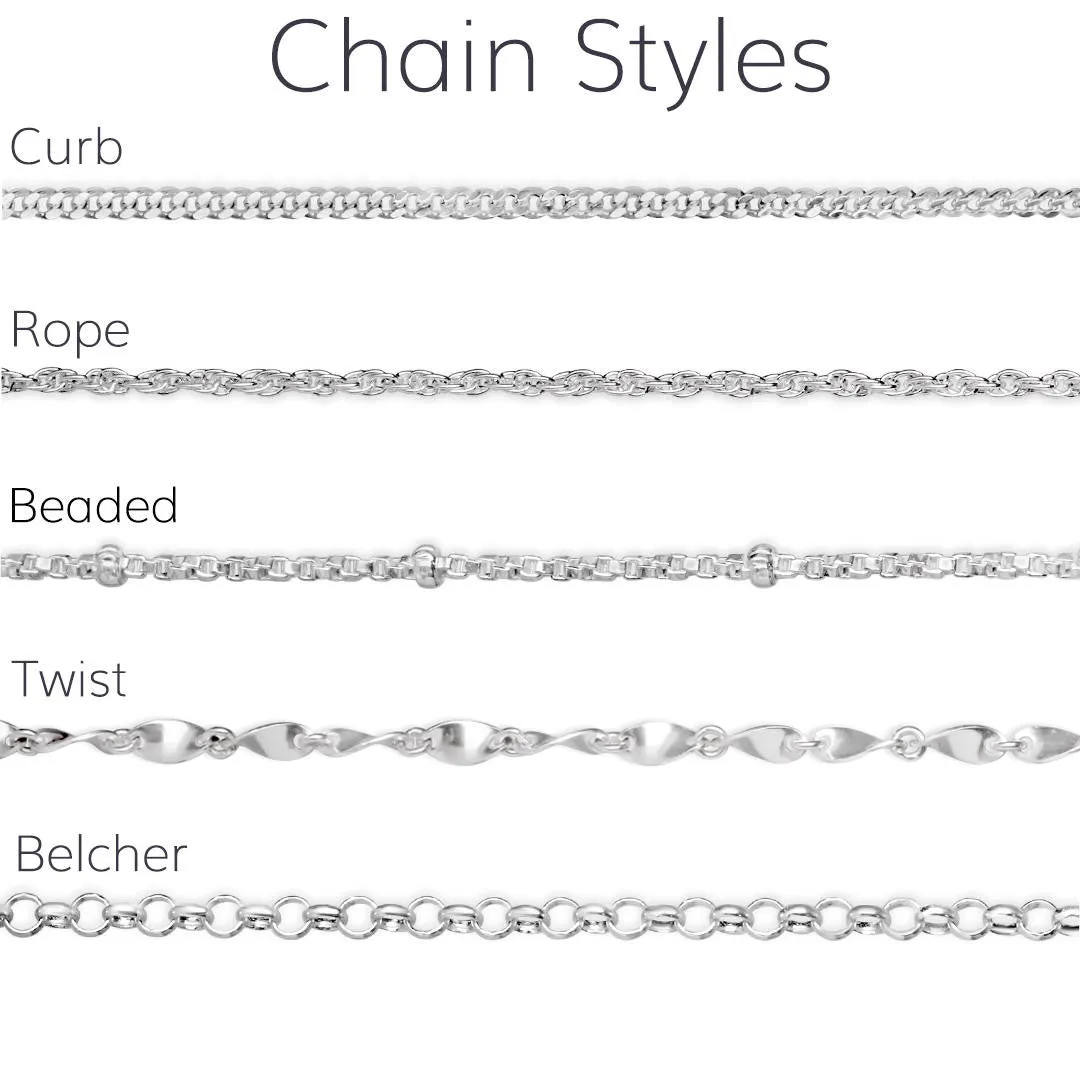 Twist Chain White Gold