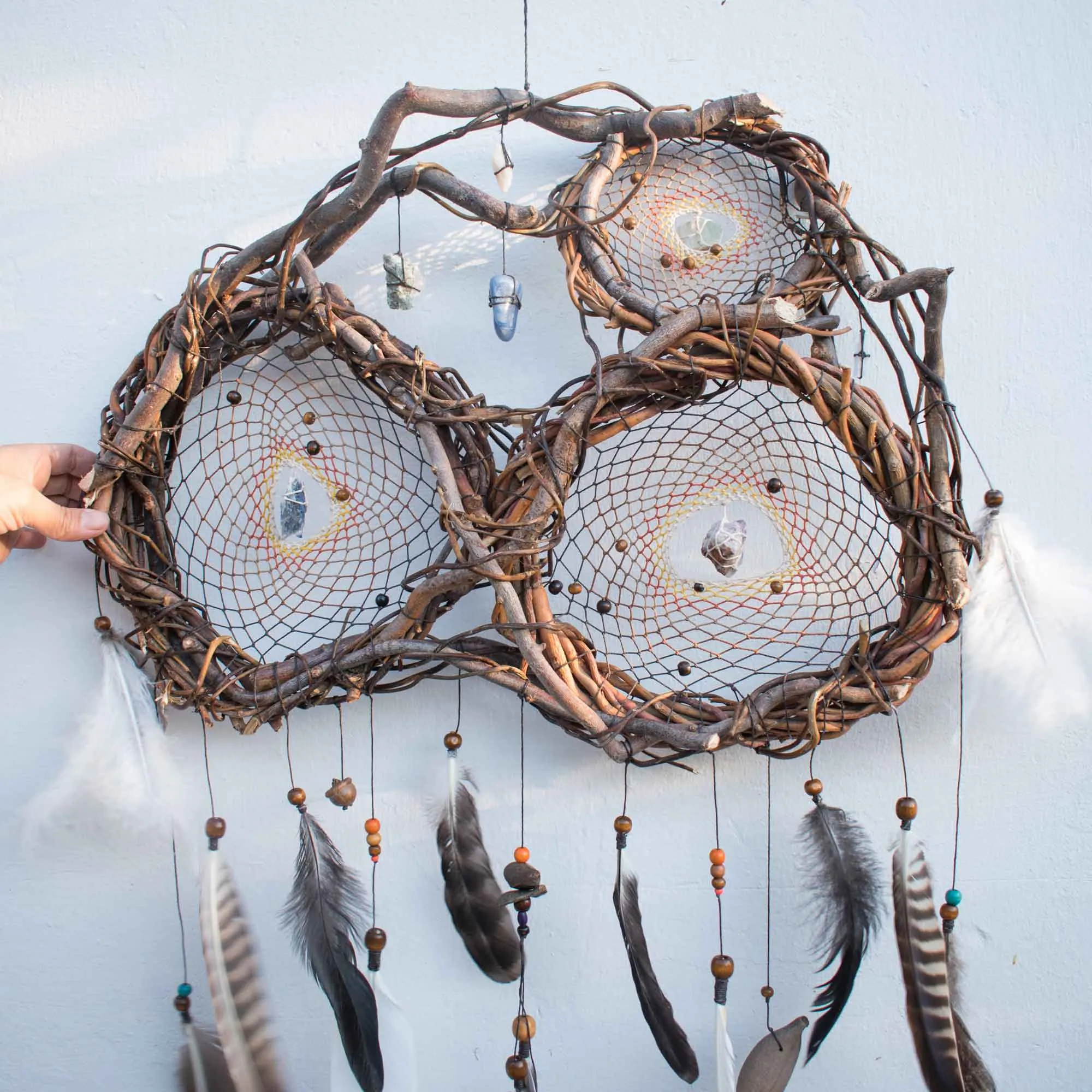 Unique dream catcher, Native american shield for nightmares