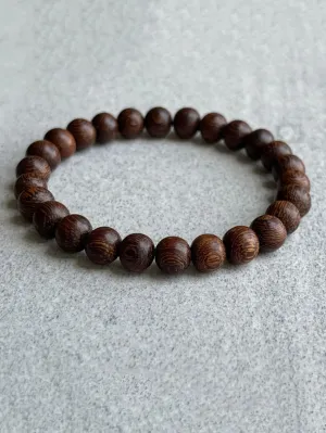 Wooden Brown Minimalist Beaded Bracelet Bead-string Bracelet Jewelry Accessory