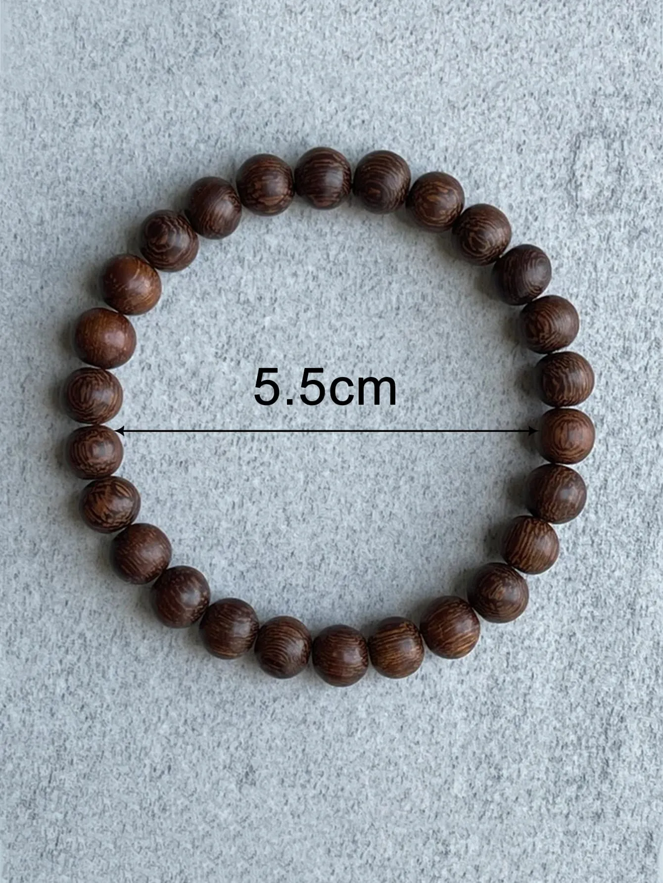 Wooden Brown Minimalist Beaded Bracelet Bead-string Bracelet Jewelry Accessory